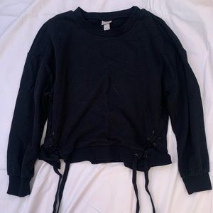 Alt black Mossimo long sleeve shirt with ties